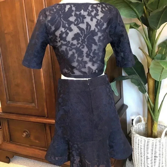 J.O.A Los Angels lace crop top and skirt size S/M - Picture 4 of 16